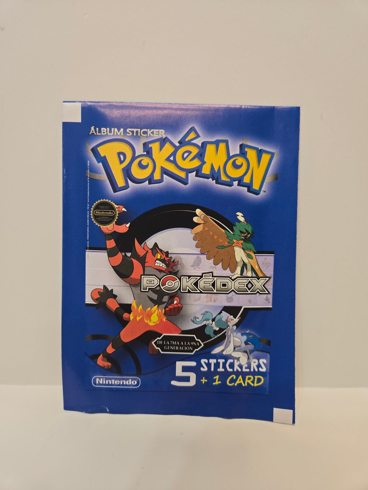 Pokémon Album Sticker Pokedex Pack Blue