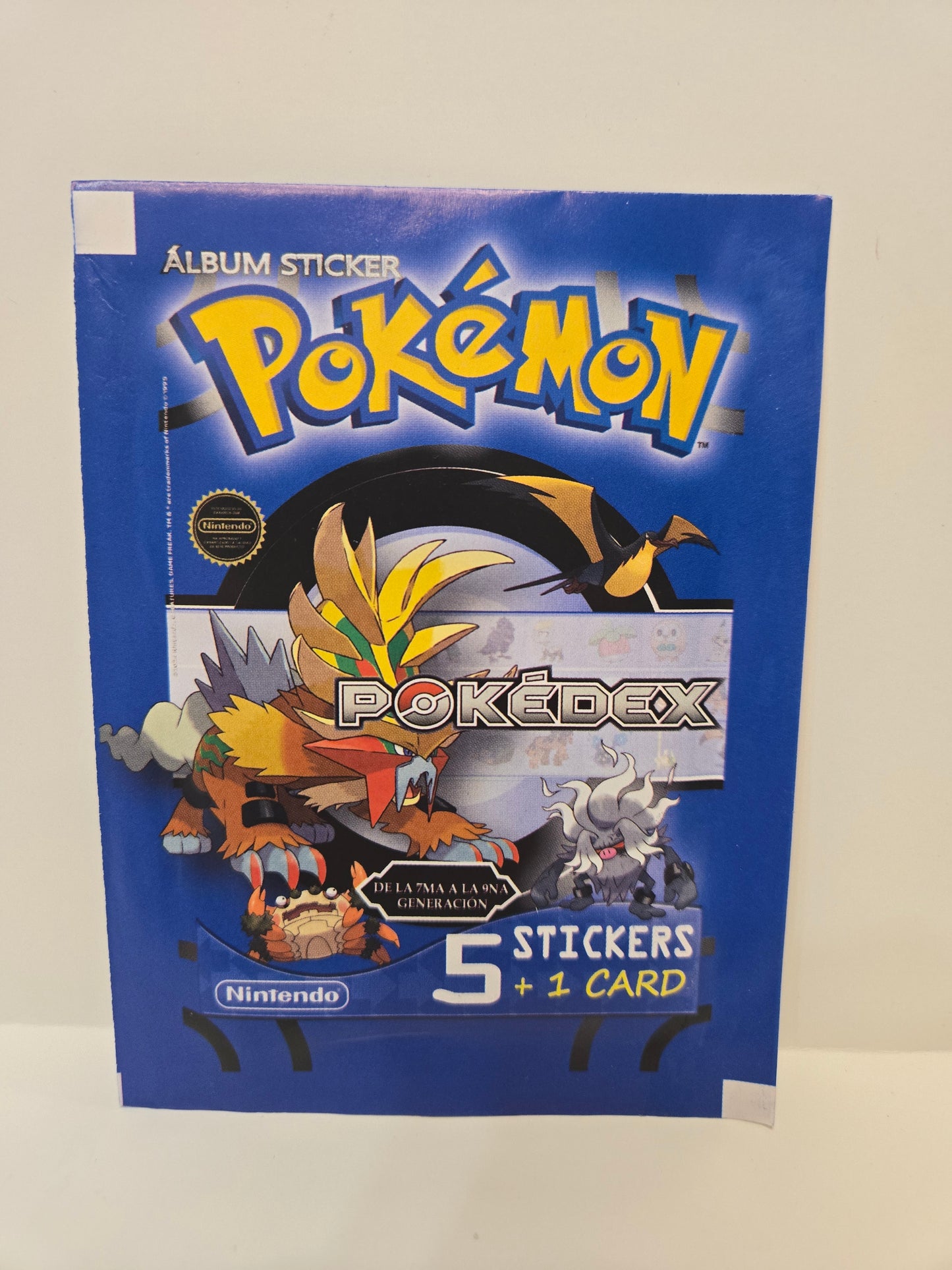 Pokémon Album Sticker Pokedex Pack Blue