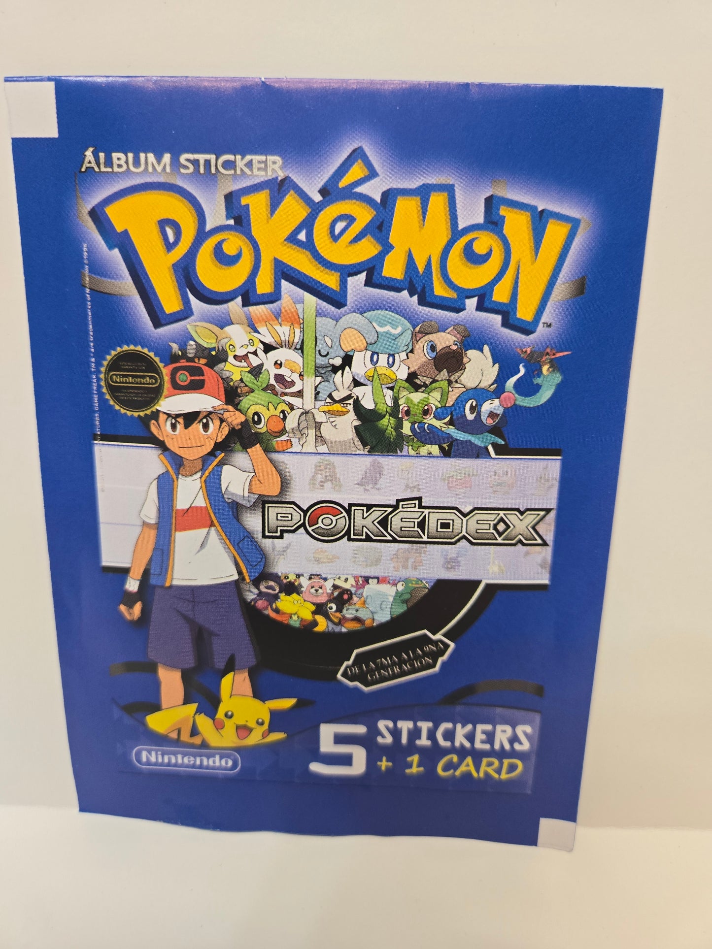 Pokémon Album Sticker Pokedex Pack Blue