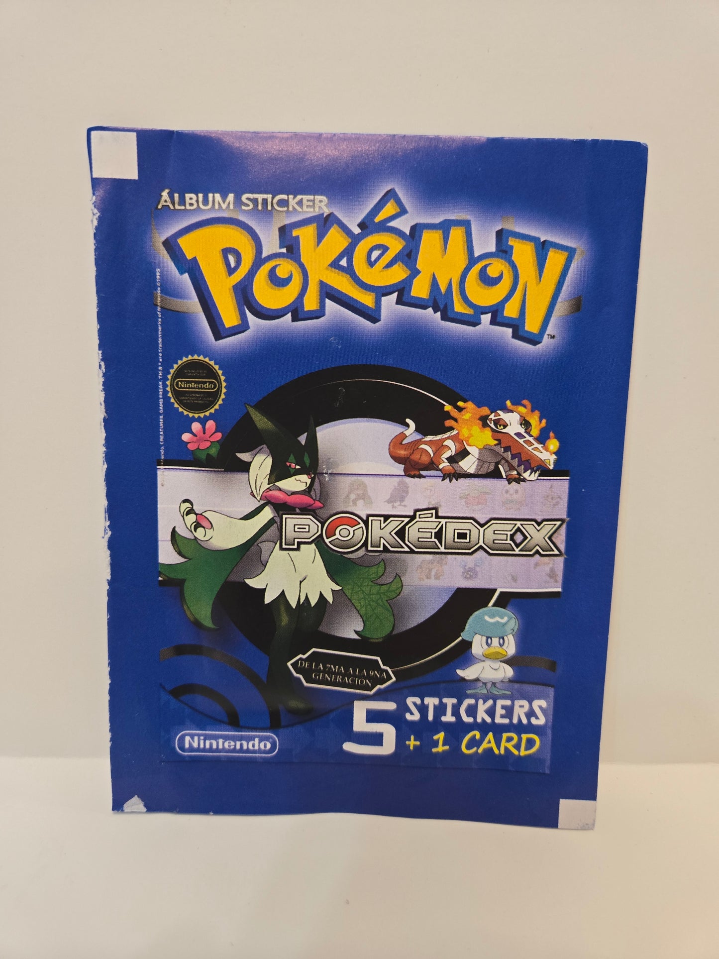 Pokémon Album Sticker Pokedex Pack Blue