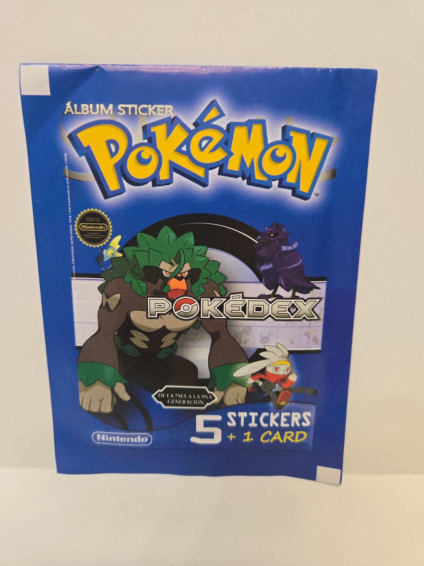 Pokémon Album Sticker Pokedex Pack Blue